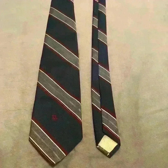 Christian Dior Necktie Polyester Silk Blend - Picture 6 of 8